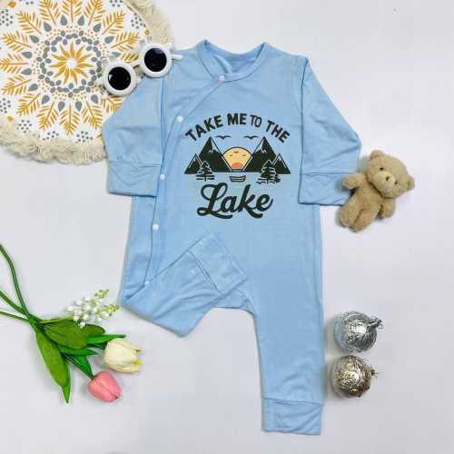 Take Me To The Lake Baby Outfit, Mountain Adventure Baby Bodysuit,  Infant Baby Romper, Camping Vacation Newborn Outfit For Summer Trip