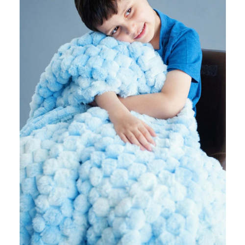Minky Couture | Belgian Waffle Light Blue Blanket (Infant)