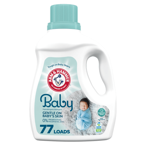 Arm & Hammer Baby Liquid Laundry Detergent, 100.5 fl oz, 77 Loads