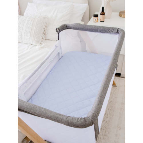 Co-Sleeper/Change Mat Fitted Waterproof Sheet | Sky Blue