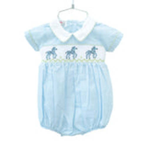 Smocked Zebra Bubble for Boys I Ruth and Ralph