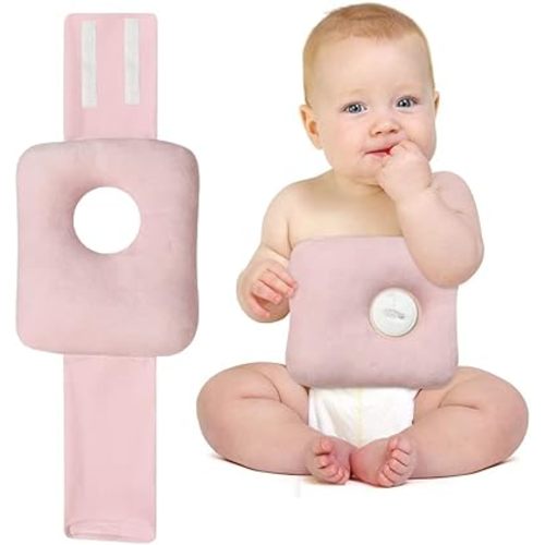 G Tube Tummy Time Pillow Feeding Tube Belt Pads Adjustable Nursing Pillow with a Hole for Supporting Babies Infant Children Kids Protecting Button