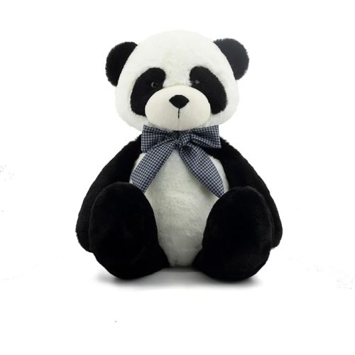 12" Black Panda Stuffed Animals for Boys and Girls,Soft and Adorable Stuffed Bear Plush Toys for Newborn Babies,Cuddly Stuffed Panda for Kids,Great Gifts on Birthday,Christmas