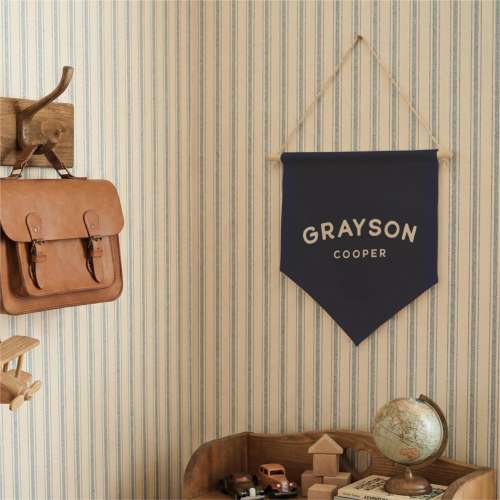 Custom Name Mini Pennant Banner - Earthy Nursery Wall Decor Sign
