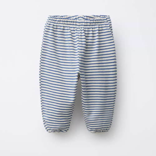 STRIPED JOGGER PANTS - Ecru / Blue | ZARA United States