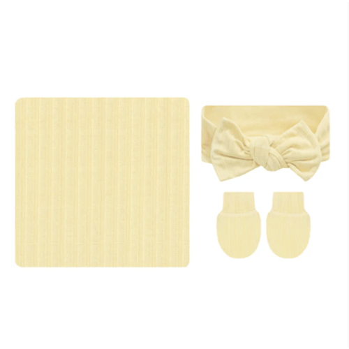 Birdie Ribbed Newborn Headband Bundle