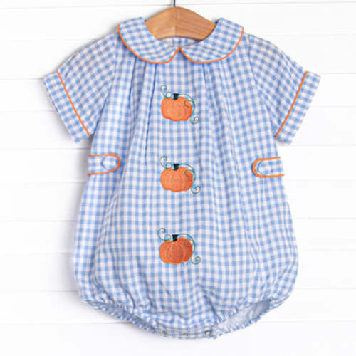 Autumn Days Embroidered Bubble, Blue – Stitchy Fish