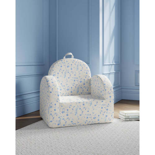 The Hop Mini Chair in Blue Botanical | Nestig x Hill House Home