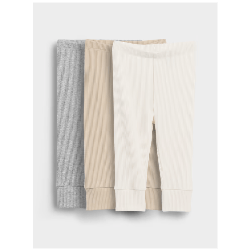 Baby First Favorites TinyRib Pants (3-Pack), 0-3 M