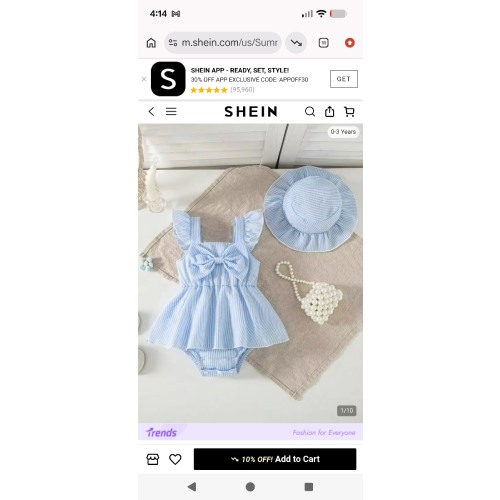 Summer Baby Girls' Striped Bodysuit With Big Bow Decor, Cap Sleeve Bib Overall, Versatile Outfits For Infants, With Sun Hat, Newborn Summer Clothing Gift | SHEIN USA