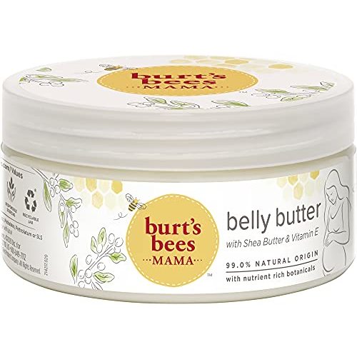 Burt's Bees Mama Belly Butter Skin Care, Pregnancy Lotion & Stretch Mark Cream, with Shea Butter and Vitamin E, 99% Natural, 6.5 Ounce