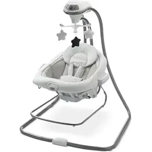 Graco DuetConnect LX Portable Baby Swing and Bouncer, Multi-Direction Baby Bouncer Seat, Multiple Swing Speeds, Redmond
