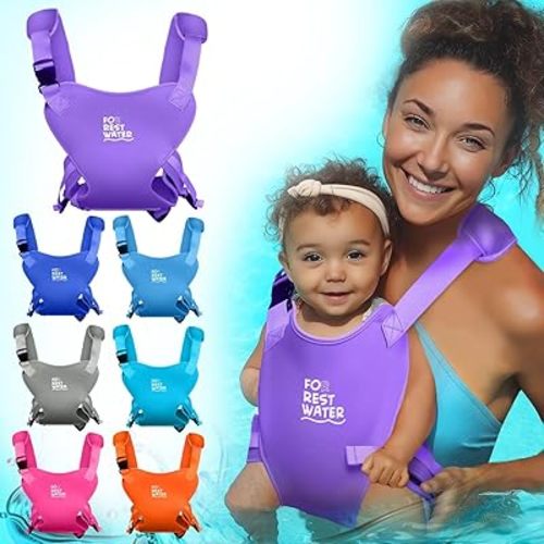 Baby Carrier - Premium Neoprene Ergonomic for Warm & Safe Water & Land Fun (4-24 Months) - Adjustable Infant & Toddler Harness – Summer & Winter Baby Carrier (Lilak)