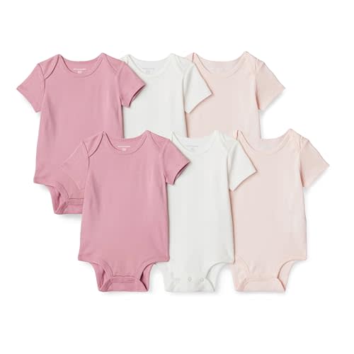 Amazon Essentials Unisex Babies' Short-Sleeve Bodysuits
