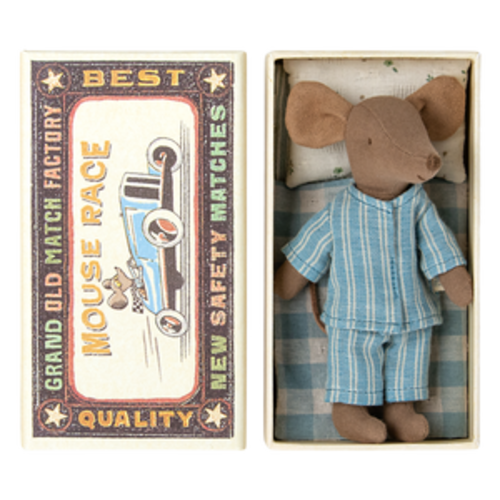 Big Brother Mouse in Box - Blue - Maileg USA