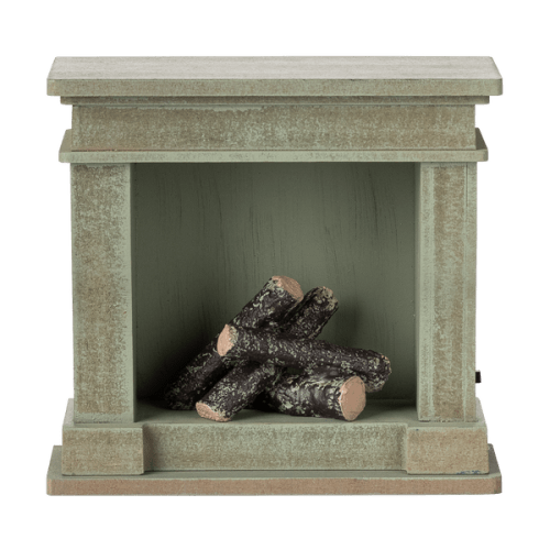 Fireplace, Miniature - Dusty green - Maileg USA