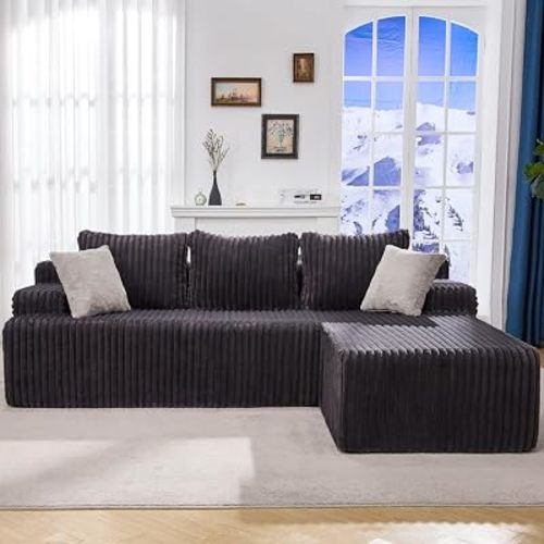 Hobestluk Boneless Couches Modular Sectional Sofa for Living Room Furniture