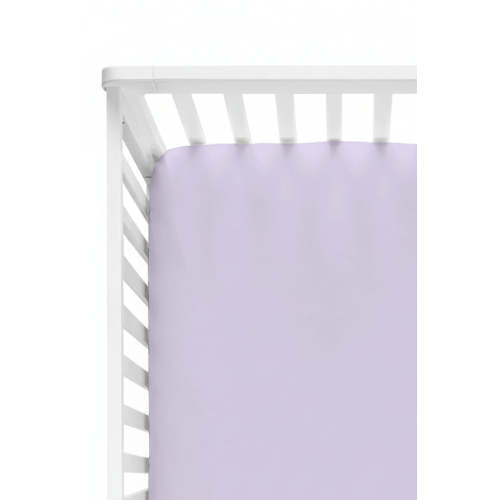 Solid Lilac Bamboo Crib Sheet