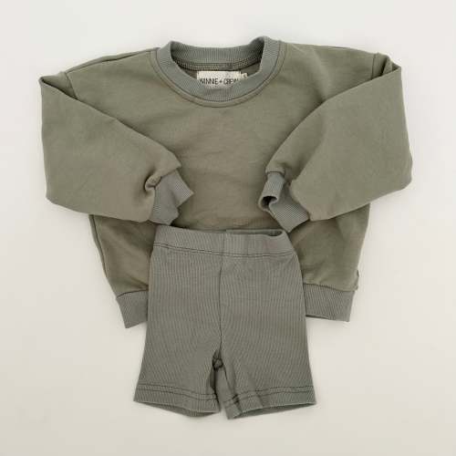 Hollis Sweatshirt Set in Green