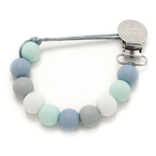 Loulou Lollipop® Pacifier Clip in Blue/Mint