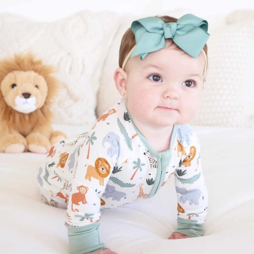 Safari Snuggles Convertible Zip Romper