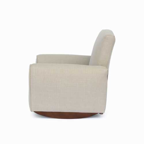 Personalized Child Rocking Chair: Upholstered Toddler Chair - Oatmeal / Beige