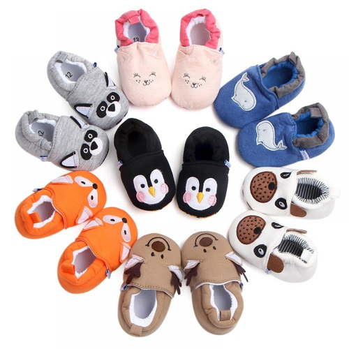 Baby Boy Girl Toddler Newborn Animal Cartoon Autumn Winter Anti-Slip Shoes Cotton Soft Bottom Walkers 0-18M