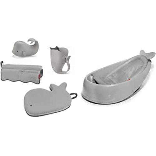 Skip Hop Moby Baby Bath Gift Set with 3-Stage Bath Tub and Bathtime Essentials