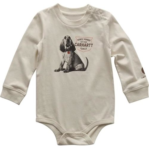 Carhartt Kid's CA6719 Long-Sleeve Dog Bodysuit - Boys