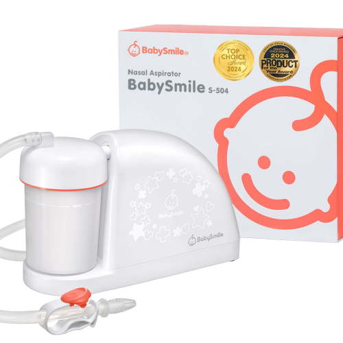 BabySmile | Electric Baby Nasal Aspirator |3 Suction Level Mucus Nose Suction for Newborns + | Boogers/Mucus (Large)