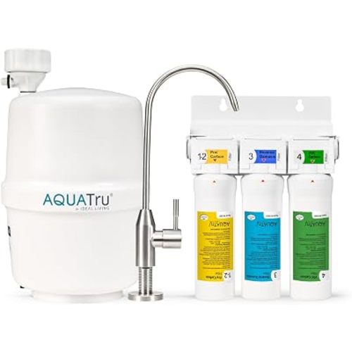 AquaTru Under Sink Reverse Osmosis Water Filter System | Certified to Remove Lead, Chlorine, Fluoride, PFOA, PFOS and More for Pure Great-Tasting Water (AquaTru Under Sink)