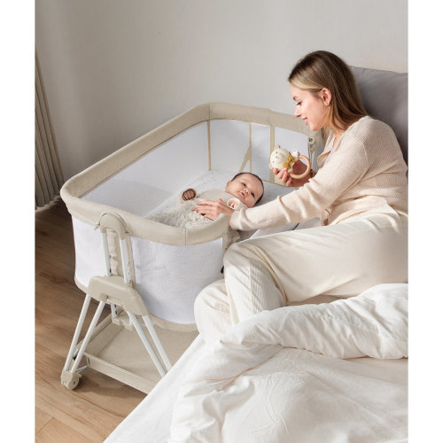 Zoomie Kids Baby Bassinet Bedside Sleeper with Wheels and Storage Tray , Bartolomeu Bassinet & Reviews | Wayfair