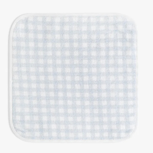 Picnic Gingham Washcloth - Blue