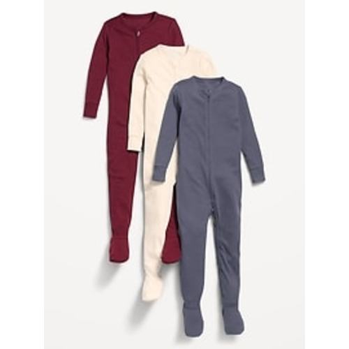 Snug-Fit 2-Way-Zip Pajama One-Piece 3-Pack for Toddler & Baby | Old Navy