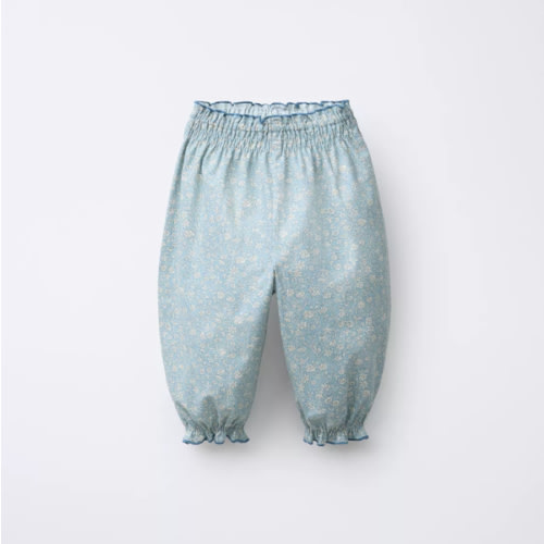 FLORAL PRINT PANTS - Light blue | ZARA United States