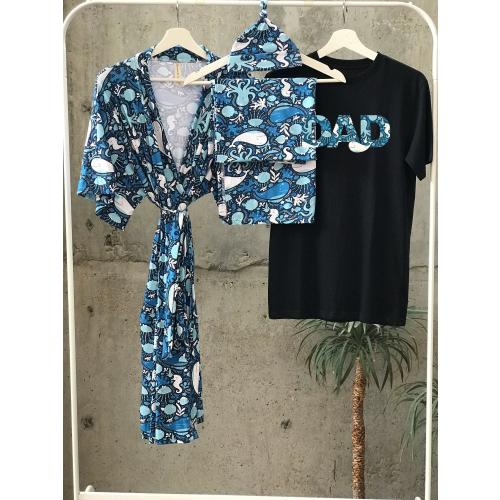 Maternity robe and swaddle set boy. Whale. Ocean. Mommy and me robe and swaddle set. Baby shower gift. Baby boy gift. Mommy and son outfits.