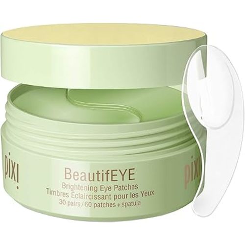 Pixi BeautifEYE Hydrogel Under-Eye Patches | Refreshing Eye Patches For Dark Circles | Brighten & Hydrate Under Eyes | 30 Pairs / 60 Patches