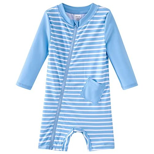 UMELOK Baby Boys' Swimsuit Full Zip UPF 50+ Sun Protection Swimwear