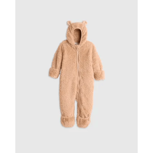Recycled Sherpa Fleece Baby Bear Bunting - Baby