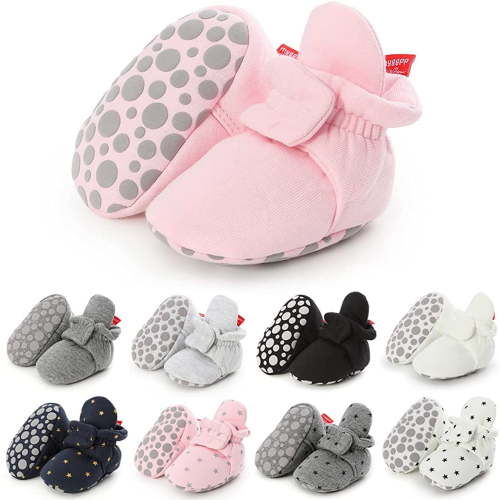 Baby Booties Infant Newborn Boys Girls Slippers Warm Crib Sock Shoes Indoor First Walker Prewalker
