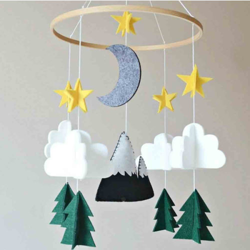 Woodland Felt Hanging Crib Mobile