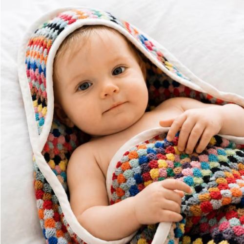 Super Soft Hooded Towel (Rainbow)