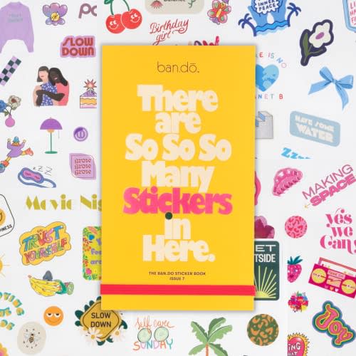 ban.do Aesthetic Planner Sticker Book, Issue 7 | Decal Pages with Over 700 Assorted Stickers, 35 Pages of Colorful Unique Stickers for Journals, Scrapbook, Calendars and More