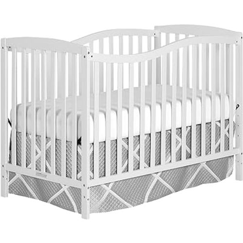 Chelsea 5-In-1 Convertible Crib In White, JPMA Certified