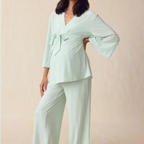 LAKE | Women | DreamModal® Pajamas | Fog Maternity Kimono Bundle