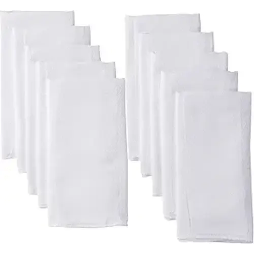 Gerber Unisex Baby Boys Girls Birdseye Prefold Cloth Diapers Multipack White 3-Ply 10 Pack