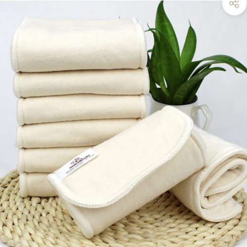 6-Layer Bamboo Hemp Cotton Cloth Diaper Insert - Night Time Solution