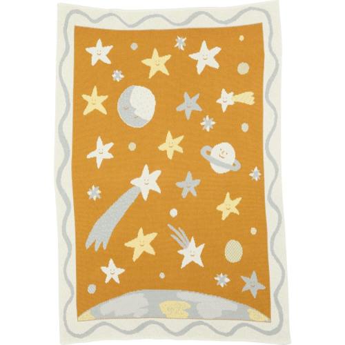 Night Sky Knit Midi Blanket - Color: Multi