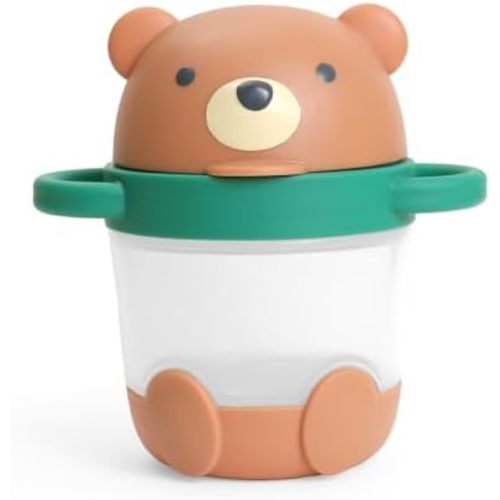 Itzy Ritzy Snack Cup with Attached Lid and Easy-Grip Handles (Bear)