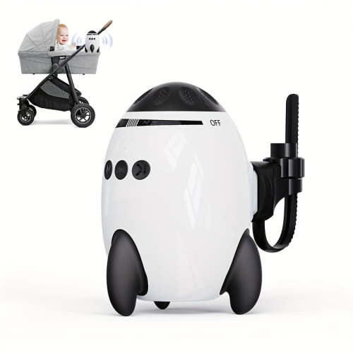 JDMEOPD Baby Stroller Rocker & Vibrating Soother with 11 White Noise Sounds, USB-C Rechargeable Baby Sleep Aid, Adjustable Speed Portable Sound Machine, Newborn Essentials for Stroller & Crib